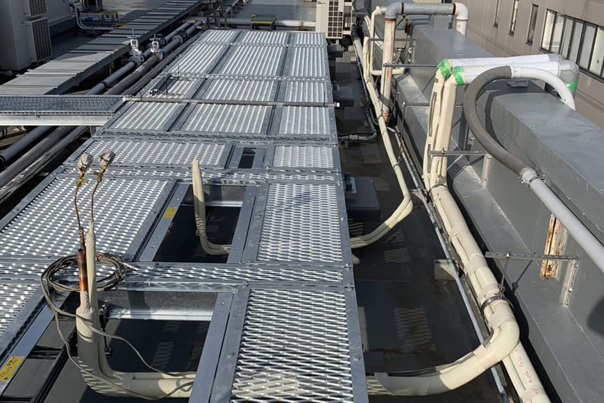 足場工事にも長年の経験